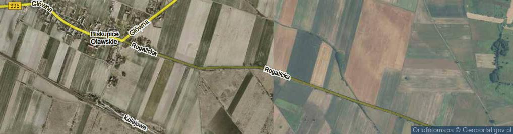 Zdjęcie satelitarne Rogalicka ul.